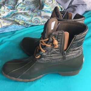 Sperry Nylon Quilted Saltwater Duck Boot